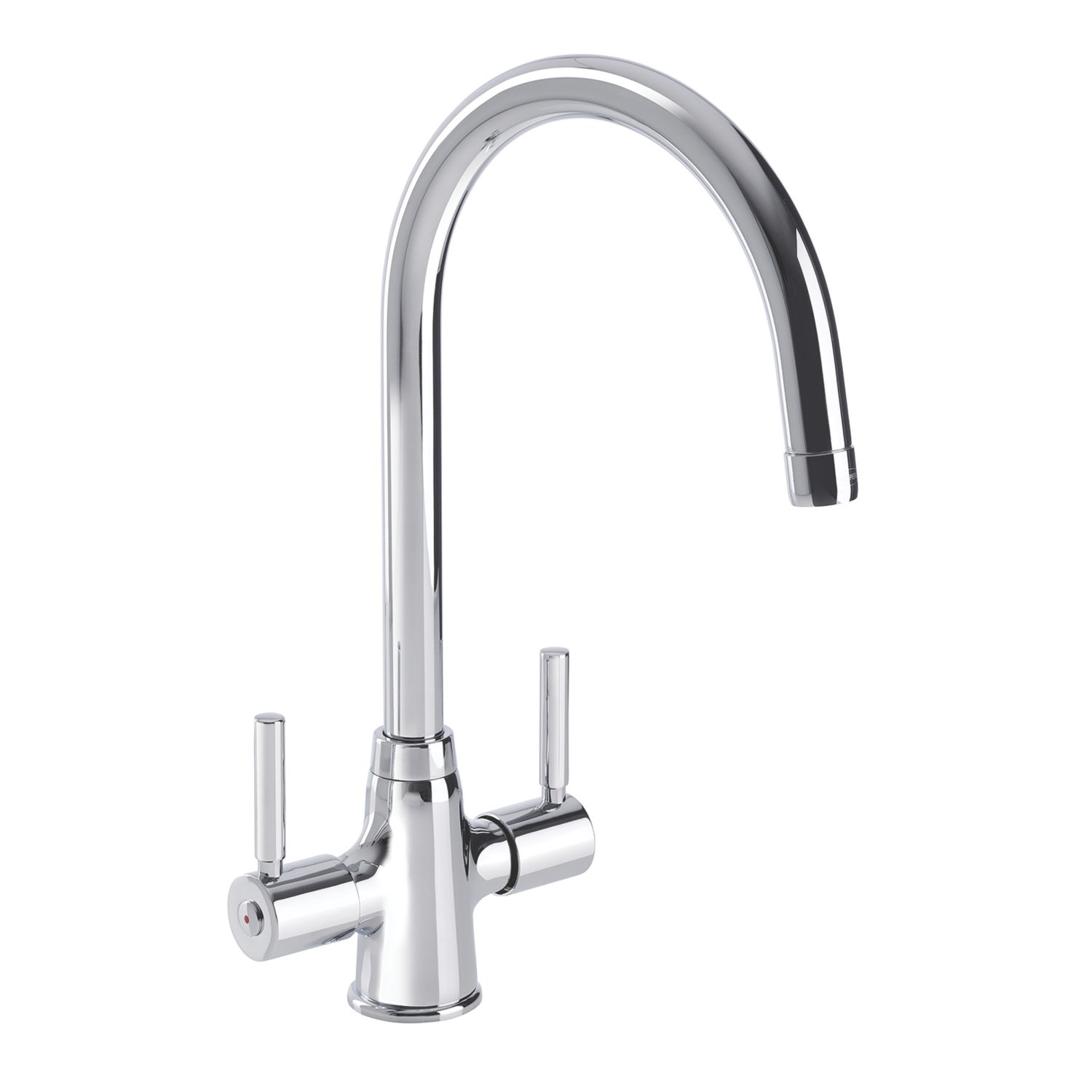 Streame by Abode Rochelle Swan Dual Lever Mono Mixer Chrome (468JM)