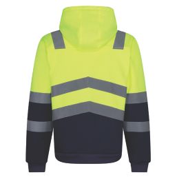 Regatta Pro Hi-Vis Hoodie Yellow / Navy Small 40" Chest