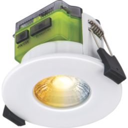 Luceco FType Mk 2 Flat Fixed Cylinder Fire Rated LED Downlight CCT Colour Change  White 4-6W 710/725/750/745lm