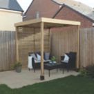 Forest  6' 6" x 6' 6" (Nominal) Flat Timber Pergola