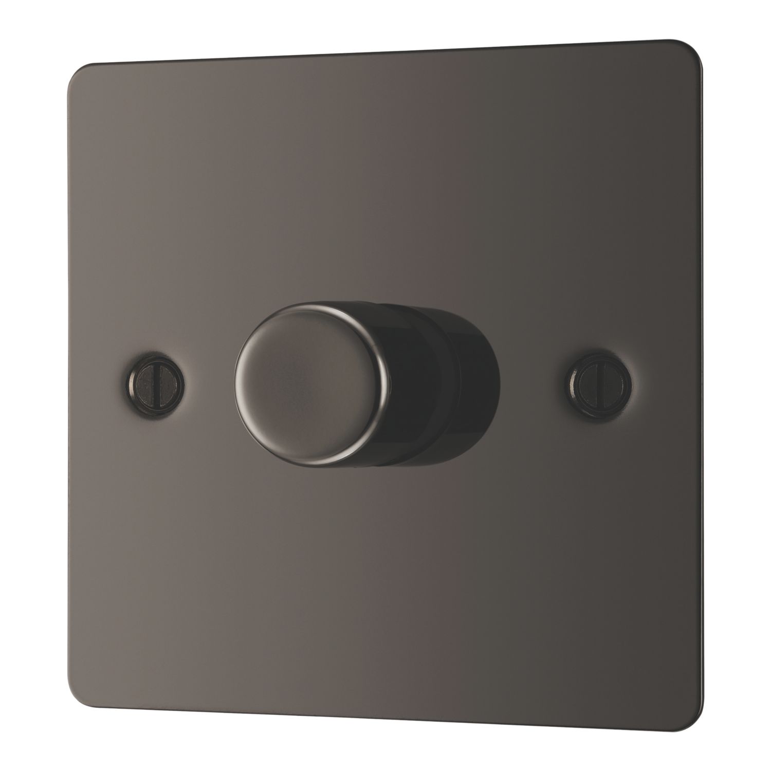 LAP 1-Gang 2-Way LED Dimmer Switch Black Nickel with Colour-Matched Inserts (468PN)