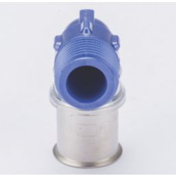 Wavin Tigris  Multi-Layer Composite Press-Fit Adapting 90° BSP Male Elbows 0.5" x 20mm 10 Pack