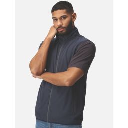 Regatta Navigate Fleece Bodywarmer Navy/Seal Grey 2X Large 47" Chest