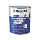 Ronseal Trade Polyurethane Interior Varnish Satin Clear 750ml