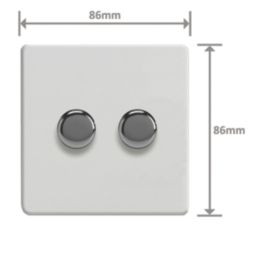 Varilight V-Pro 2-Gang 2-Way LED Dimmer Switch  Paintable