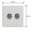 Varilight V-Pro 2-Gang 2-Way LED Dimmer Switch  Paintable