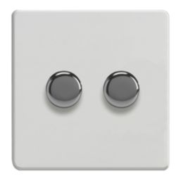Varilight V-Pro 2-Gang 2-Way LED Dimmer Switch  Paintable