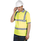 Dickies  Hi-Vis Polo Shirt Yellow X Large 48-50" Chest