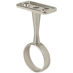 Smith & Locke Rail Centre Bracket Brushed Nickel 25mm