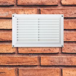 Map Vent Fixed Louvre with Flyscreen Vent White 229mm x 152mm