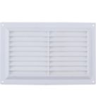 Map Vent Fixed Louvre Vent with Flyscreen White 229mm x 152mm