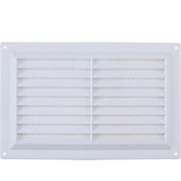Map Vent Fixed Louvre with Flyscreen Vent White 229mm x 152mm