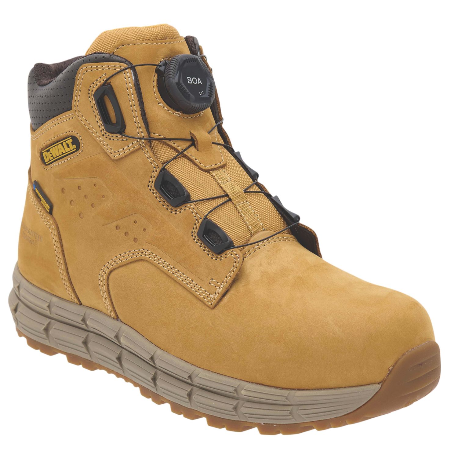 DEWALT Lancaster BOA Size 9 Wheat Waterproof Steel Toe Cap Safety Boots (469AV)