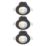 Refurb Calex SMD 220-240V 2700-6500K Adjustable  LED Smart Downlights Black 4.9W 345lm 3 Pack
