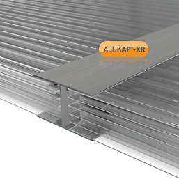 ALUKAP-XR Silver 32mm H-Section Glazing Bar 4000mm x 60mm