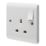 Crabtree Instinct 13A 1-Gang SP Switched Socket White