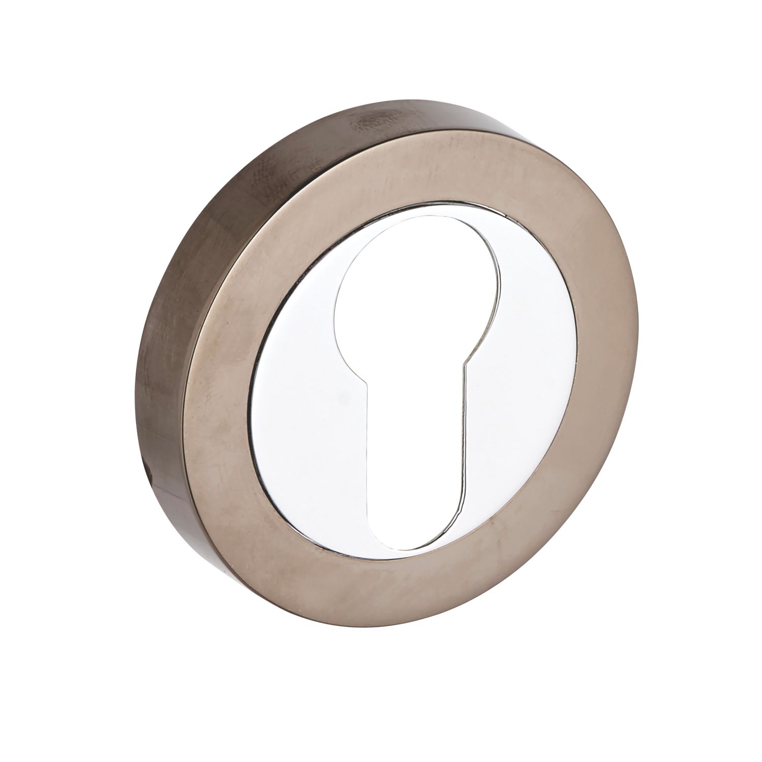 Smith & Locke Euro Escutcheon (Single) Chrome / Black Nickel 50mm (469HY)