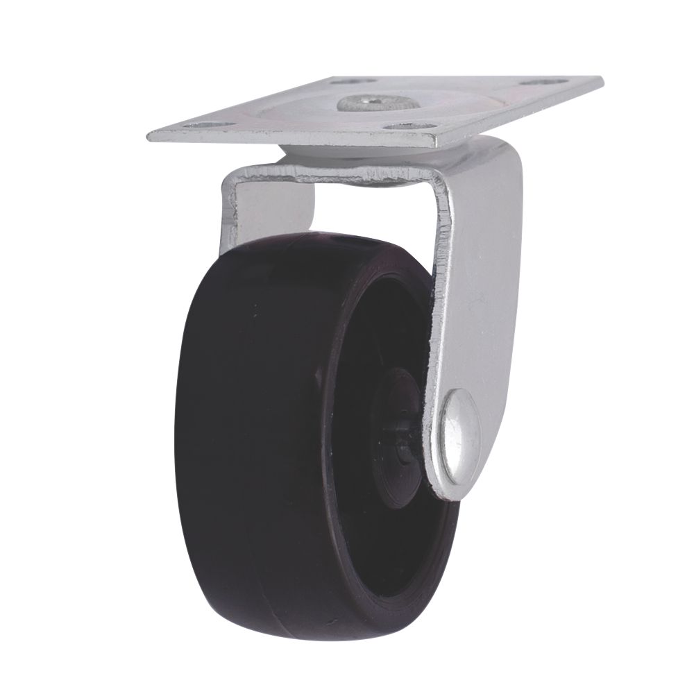 Swivel Castor 40mm Black 2 Pack