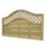 Forest Prague  Lattice Curved Top Fence Panels Natural Timber 6' x 3' Pack of 3