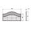 Forest Prague  Lattice Curved Top Fence Panels Natural Timber 6' x 3' Pack of 3