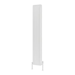 Reina 1800mm x 285mm 4930BTU White Vertical 2 Column Radiator
