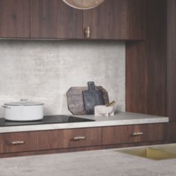 Wilsonart Omega Modern Square Edge Matt Beige Concrete Effect Laminate Breakfast Bar 4100mm x 900mm x 38mm