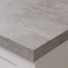 Wilsonart Omega Modern Square Edge Matt Beige Concrete Effect Laminate Breakfast Bar 4100mm x 900mm x 38mm