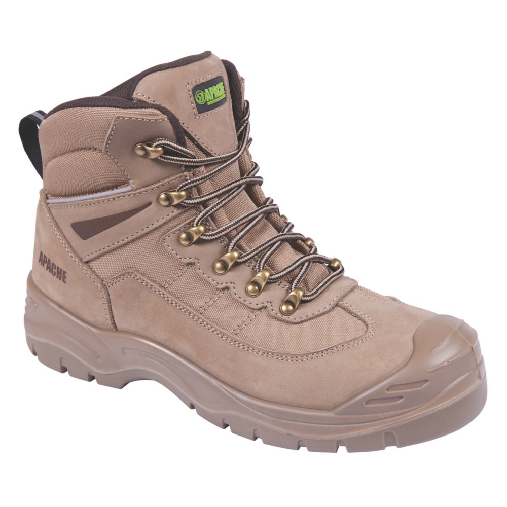 Apache Nelson Size 11 Stone Steel Toe Cap Safety Boots - Screwfix