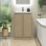 Newland  Double Door Floor Standing Vanity Unit with Basin Effect Natural Oak 500mm x 450mm x 840mm