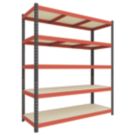 RB Boss Fastlok UDL/PC 5-Tier Metal Garage Shelving Unit 1600mm x 600mm x 1800mm