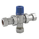 Reliance Valves HEAT112010 Easifit 2-in-1 Thermostatic Mixing Valve 15mm