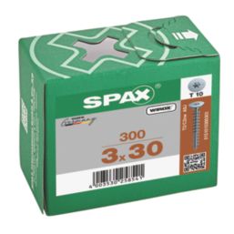 Spax  TX Flat Self Drilling Wood Screws 3mm x 30mm 300 Pack