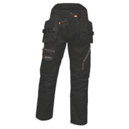 Regatta Execute Holster Work Trousers Black 30" W 31" L