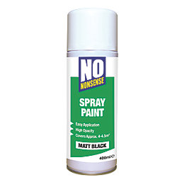 No Nonsense Anti-Corrosive Spray Paint Matt Black 400ml