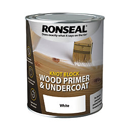 Ronseal Knot Block Primer & Undercoat White 0.75Ltr