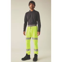 Regatta Hi-Vis Prolite Stretch Joggers Yellow Medium 31.5" W 31" L