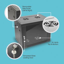 Labgear 9U Wall Data Cabinet  600mm x 500mm