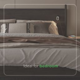 4lite Hampton Wedge LED Silver Cool White Under Cabinet Lights Without Bezel 8.3W 85lm 3 Pack