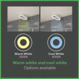 4lite Hampton Wedge LED Silver Cool White Under Cabinet Lights Without Bezel 8.3W 85lm 3 Pack