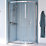 Aqualux Edge 8 Semi-Frameless Offset Quadrant Shower Enclosure Reversible Left/Right Opening Polished Silver 1200mm x 800mm x 2000mm