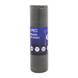 L-PRO  Black Wheelie Bin Liners 240Ltr 20 Pack