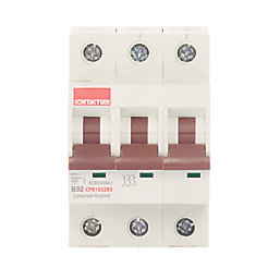 Contactum Defender 32A TP Type B 3-Phase MCB