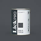 LickPro  Eggshell Black 01 Emulsion Paint 5Ltr