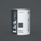 LickPro  5Ltr Black 01 Eggshell Emulsion  Paint