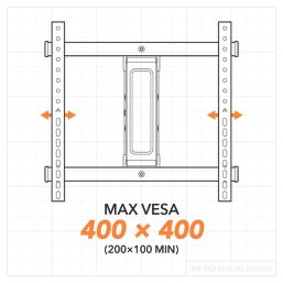 AVF APM4400 Heavy Duty TV Wall Mount  Full Motion 32 to 70"
