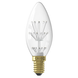 Calex Pearl SES Candle LED Light Bulb 70lm 1W 4 Pack