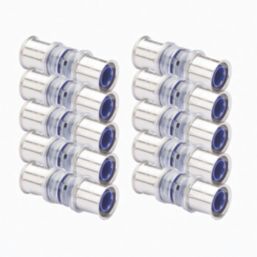Wavin Tigris  Multi-Layer Composite Press-Fit Equal Straight Couplers 20mm 10 Pack