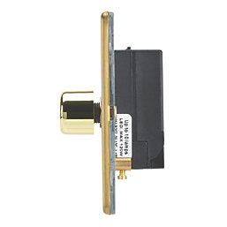 Contactum Lyric 1-Gang 2-Way  Dimmer Switch  Brushed Brass