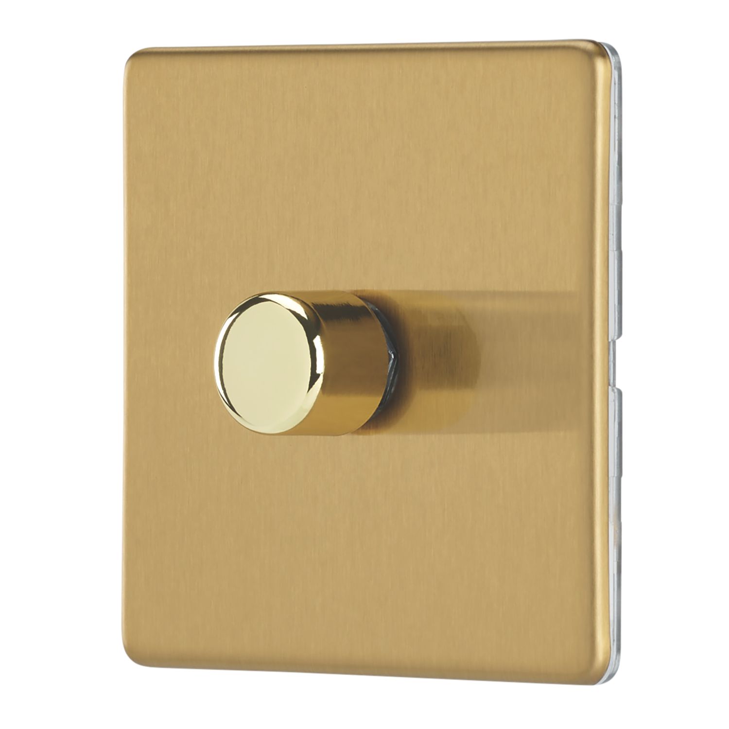 Contactum Lyric 1-Gang 2-Way Dimmer Switch Brushed Brass (470RP)