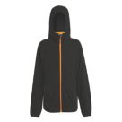 Regatta Navigate Hooded Zip Fleece Fleece Black/Orange Pop Small 37.5" Chest